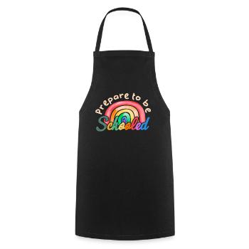 Prepare To Be Schooled - Cooking Apron - black - Front - AI Model Male 185 dark (185cm)