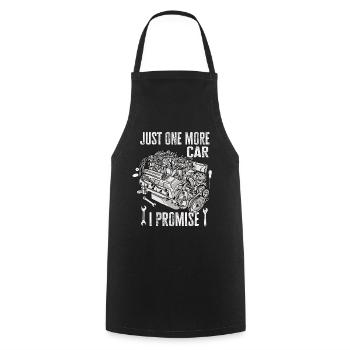 Juste une pièce de voiture de plus que je promets - Tablier de cuisine - noir - Devant - AI Model Male 185 dark (185cm)