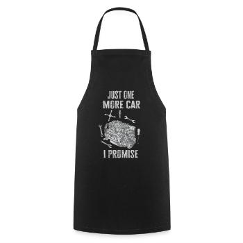 Juste une pièce de voiture de plus que je promets - Tablier de cuisine - noir - Devant - AI Model Male 185 dark (185cm)
