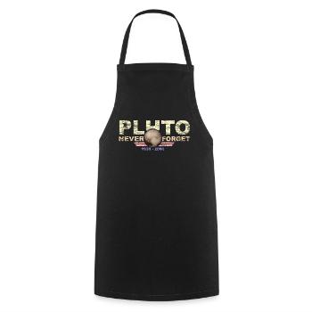 N’oubliez jamais Pluto Design Retro Style Funny Space - Tablier de cuisine - noir - Devant - AI Model Male 185 dark (185cm)