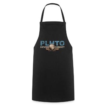 N’oubliez jamais Pluto Design Retro Style Funny Space - Tablier de cuisine - noir - Devant - AI Model Male 185 dark (185cm)