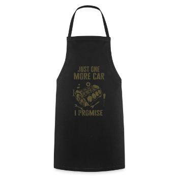 Juste une pièce de voiture de plus que je promets - Tablier de cuisine - noir - Devant - AI Model Male 185 dark (185cm)