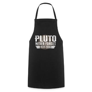 N’oubliez jamais Pluto Design Retro Style Funny Space - Tablier de cuisine - noir - Devant - AI Model Male 185 dark (185cm)