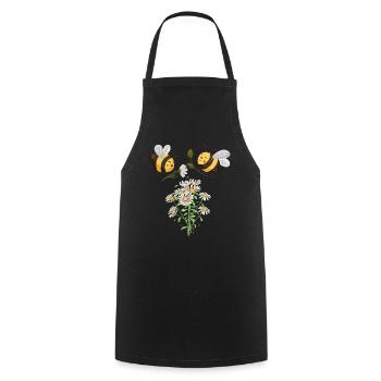 Marguerites Daisy Summer Daisies Flower Garden - Kochschürze - Schwarz - Vorne - AI Model Male 185 dark (185cm)