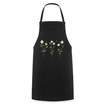 Marguerites Daisy Summer Daisies Flower Garden - Cooking Apron - black - Front - AI Model Male 185 dark (185cm)