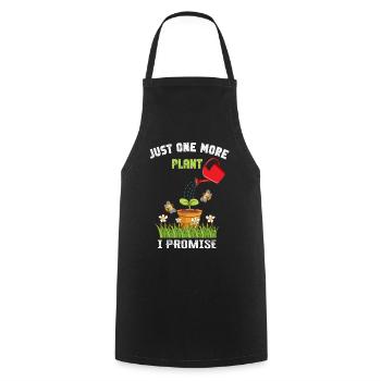 Just One More Plant I Promise Plantaholic Therapy - Cooking Apron - black - Front - AI Model Male 185 dark (185cm)