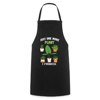 Just One More Plant I Promise Plantaholic Therapy - Cooking Apron - black - Front - AI Model Male 185 dark (185cm)