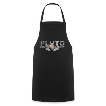 N’oubliez jamais Pluto Design Retro Style Funny Space - Tablier de cuisine - noir - Devant - AI Model Male 185 dark (185cm)