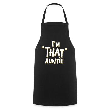 Je suis cette tante - Tablier de cuisine - noir - Devant - AI Model Male 185 dark (185cm)