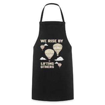 We Rise By Lifting Others Inspirational Quote - Kochschürze - Schwarz - Vorne - AI Model Male 185 dark (185cm)
