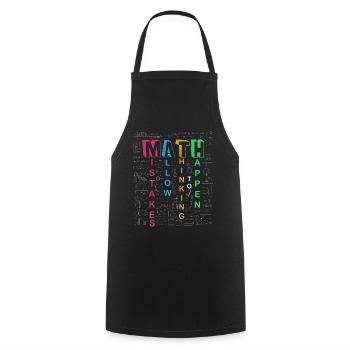 Mistakes Allow Thinking To Happen School Math - Cooking Apron - black - Front - AI Model Male 185 dark (185cm)