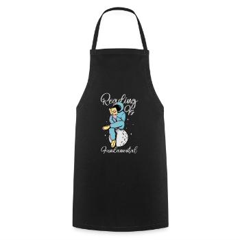 Reading Is Fundamental - Cooking Apron - black - Front - AI Model Male 185 dark (185cm)