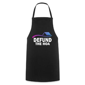 Defund The HOA - Tablier de cuisine - noir - Devant - AI Model Male 185 dark (185cm)