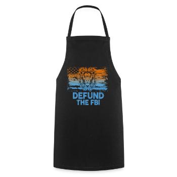 Defund the FBI Anti-Government Political American - Tablier de cuisine - noir - Devant - AI Model Male 185 dark (185cm)