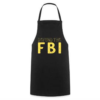 Defund the FBI Anti-Government Political American - Tablier de cuisine - noir - Devant - AI Model Male 185 dark (185cm)
