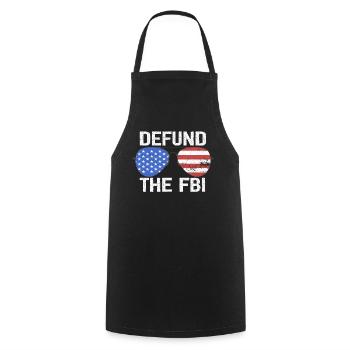 Defund the FBI Anti-Government Political American - Tablier de cuisine - noir - Devant - AI Model Male 185 dark (185cm)