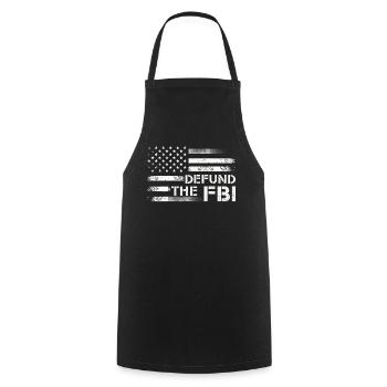 Defund the FBI Anti-Government Political American - Tablier de cuisine - noir - Devant - AI Model Male 185 dark (185cm)