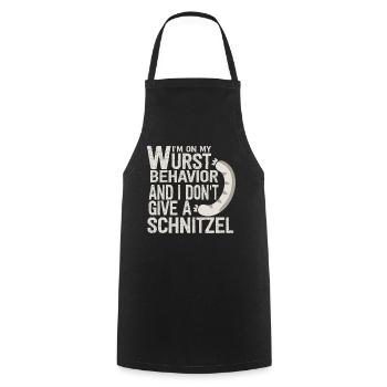 I Am On My Sausage Behavior - Cooking Apron - black - Front - AI Model Male 185 dark (185cm)