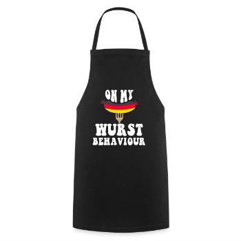 I Am On My Sausage Behavior - Cooking Apron - black - Front - AI Model Male 185 dark (185cm)