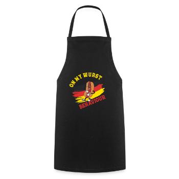 I Am On My Sausage Behavior - Cooking Apron - black - Front - AI Model Male 185 dark (185cm)