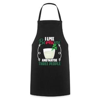 J’aime Borhani et peut-être trois personnes bangladaises - Tablier de cuisine - noir - Devant - AI Model Male 185 dark (185cm)