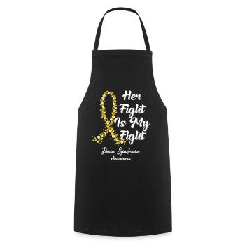 Her Fight Is My Fight In This Family We Fight - Cooking Apron - black - Front - AI Model Male 185 dark (185cm)