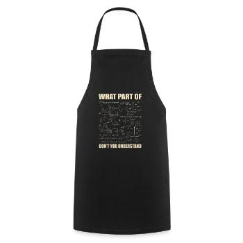 Quelle partie de Ne comprenez-vous pas - Tablier de cuisine - noir - Devant - AI Model Male 185 dark (185cm)