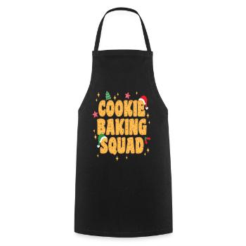 Cookie Baking Squad Christmas - Cooking Apron - black - Front - AI Model Male 185 dark (185cm)
