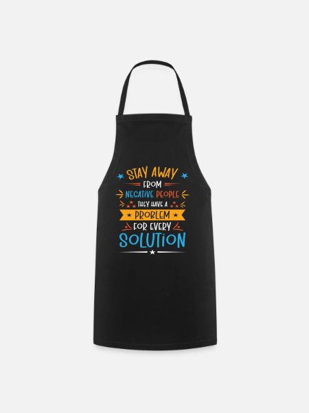 Solution Critical Thinkers Positive Motivation - Kochschürze - Schwarz
