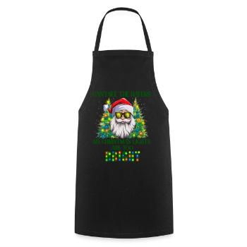 Santa Claus Can't See The Haters my Christmas - Kochschürze - Schwarz - Vorne - AI Model Male 185 dark (185cm)