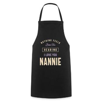 Funny Nannie - Cooking Apron - black - Front - AI Model Male 185 dark (185cm)