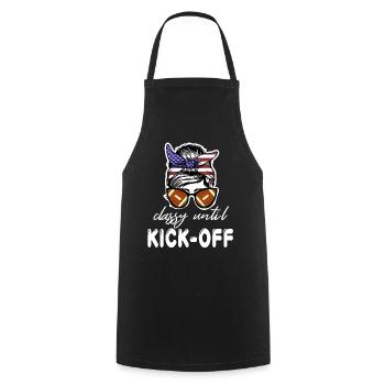 Classy Until Kickoff Game Day American Football - Cooking Apron - black - Front - AI Model Male 185 dark (185cm)
