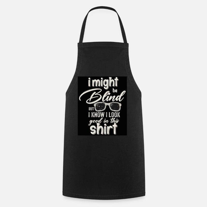 Blind Blindness Awareness Blind People Visually - Cooking Apron - black