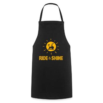 Ride And Shine - Kochschürze - Schwarz - Vorne - AI Model Male 185 dark (185cm)