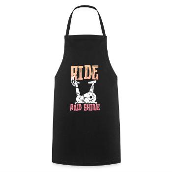 Ride And Shine - Cooking Apron - black - Front - AI Model Male 185 dark (185cm)