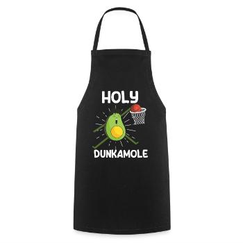 Holy Dunkamole Basketball Streetball Avocado - Kochschürze - Schwarz - Vorne - AI Model Male 185 dark (185cm)