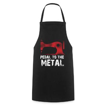 Pedal Zur Metallnähmaschine Quilten Frauen - Kochschürze - Schwarz - Vorne - AI Model Male 185 dark (185cm)