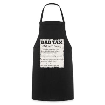 Vintage Dad Steuerdefinition Männer Lustiger Vatertag - Kochschürze - Schwarz - Vorne - AI Model Male 185 dark (185cm)