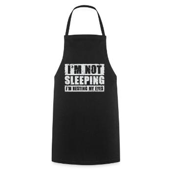 I'm Not Sleeping I'm Resting My Eyes - Cooking Apron - black - Front - AI Model Male 185 dark (185cm)
