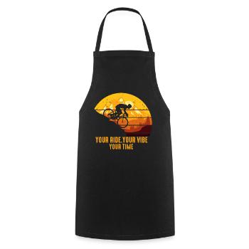 VTT Votre Balade Your Vibe Votre Temps - Tablier de cuisine - noir - Devant - AI Model Male 185 dark (185cm)