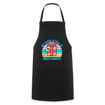 My Class Is Full Of Sweethearts - Cooking Apron - black - Front - AI Model Male 185 dark (185cm)