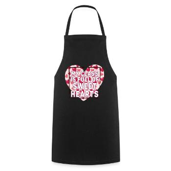 My Class Is Full Of Sweethearts - Cooking Apron - black - Front - AI Model Male 185 dark (185cm)