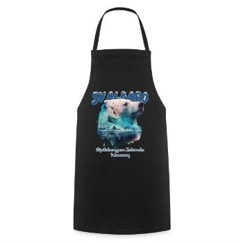 Svalbard Norway Spitsbergen Polar Polar Bear - Cooking Apron - black - Front - AI Model Male 185 dark (185cm)