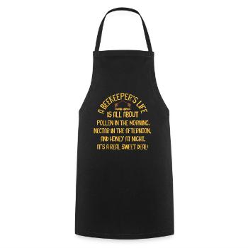 La vie des apiculteurs est une question de miel - Tablier de cuisine - noir - Devant - AI Model Male 185 dark (185cm)
