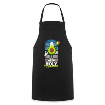 Holy Strikeamole Baseball Softball Avocat - Tablier de cuisine - noir - Devant - AI Model Male 185 dark (185cm)