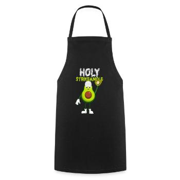 Holy Strikeamole Baseball Softball Avocat - Tablier de cuisine - noir - Devant - AI Model Male 185 dark (185cm)