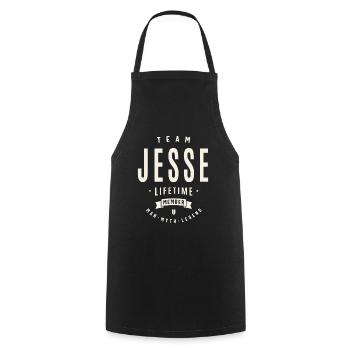 Team Jesse Lebenslanges Mitglied - Kochschürze - Schwarz - Vorne - AI Model Male 185 dark (185cm)