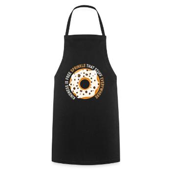 La gentillesse est gratuite, saupoudrez ce truc partout - Tablier de cuisine - noir - Devant - AI Model Male 185 dark (185cm)