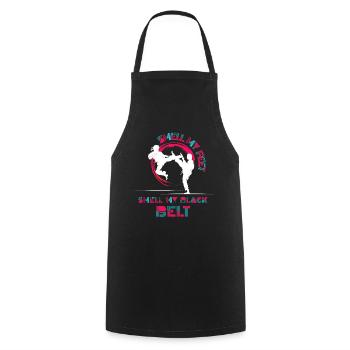 Smell My Feet Smell My Black Belt Karate - Cooking Apron - black - Front - AI Model Male 185 dark (185cm)