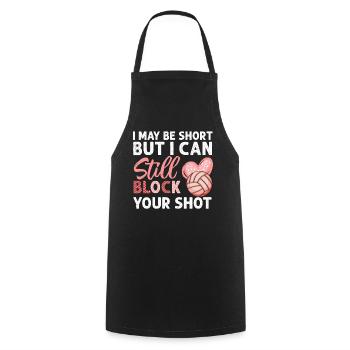 Je peux bloquer votre tir Volleyball de plage - Tablier de cuisine - noir - Devant - AI Model Male 185 dark (185cm)